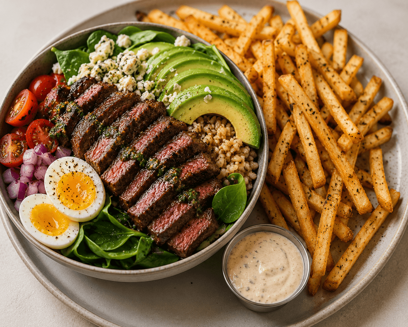 Steak Cobb Bowl & Fries